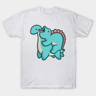 Cute dinosaurs, hug attack, hugging dino T-Shirt